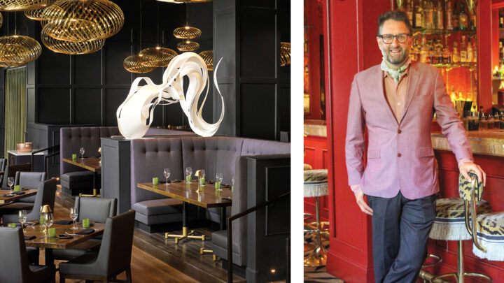 Creativity is paramount at bars like The Americano in Atlanta (above left), where offerings like amari and limoncello are being featured as base spirits in cocktails. Meanwhile, whisk(e)y and vodka drinks lead at Salon Salon in New Orleans (above right).