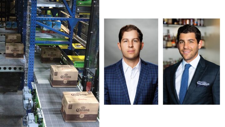 Wholesale distribution leader Southern Glazer’s Wine & Spirits (warehouse above; left) has taken advantage of recent shakeups in major markets like California and New York, according to executives David Chaplin (left) and Mark Chaplin (right).