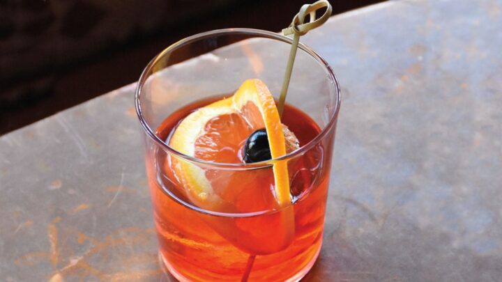 The La Gran Vía (pictured) at Canela Bistro Bar is a riff on the Boulevardier that blends Fot-Li vermouth with Evan Williams Bourbon and Campari. Bar lead Trinity Avalos describes vermouth as a bridge ingredient that connects spirits to mixers.