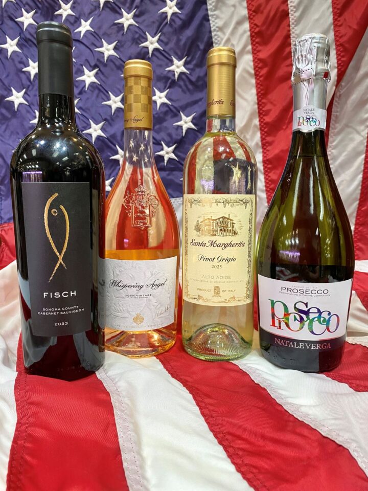 Heading into the summer, top-selling wine brands at Gary's Wine & Marketplace's three stores in New Jersey include Fisch Cabernet Sauvignon, Château d’Esclans Whispering Angel Rosé, Santa Margherita Pinot Grigio Alto Adige, and Natale Verga Prosecco (pictured at the Madison, New Jersey store).