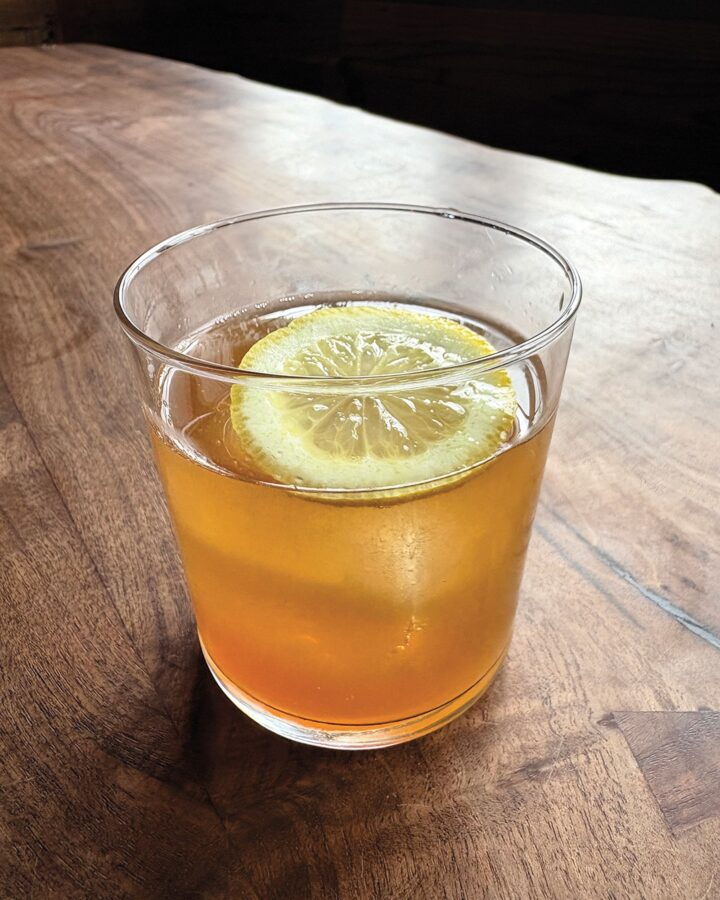 The Run With It mixes mezcal with orange and poblano chili.
