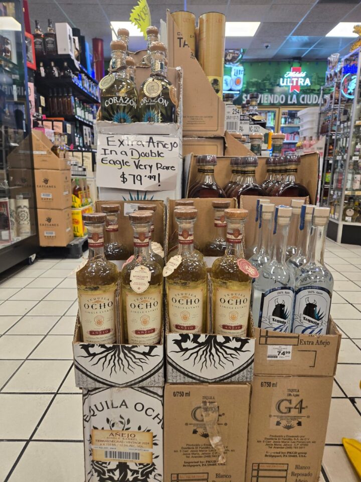 Single barrel and additive free Tequilas (pictured) are helping drive category sales at Moreno’s Casa Tequilera & Liquors in Chicago, Illinois.