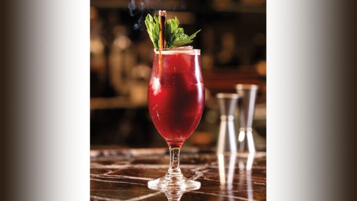 At Four Walls in Nashville, Tennessee, the Pomme Prayer (pictured) blends Calvados and Amaro di Angostura with lime and orange juices, cinnamon syrup, and Lambrusco. Head bartender Lawson Ballinger describes Italian bitters as a workhouse behind the bar, noting they pair will a wide variety of spirits.