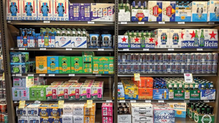 At the nearly 300 Total Wine & More stores across the country, NABs (Total Wine shelves opposite) were one of the strongest beer segments in 2025.