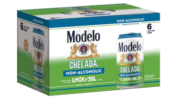 Big-name brands are rolling out their own NAB offerings. Modelo entered the NAB space with the debut of Modelo Chelada Limón y Sal (above), a non-alcoholic brew, in select markets this year.