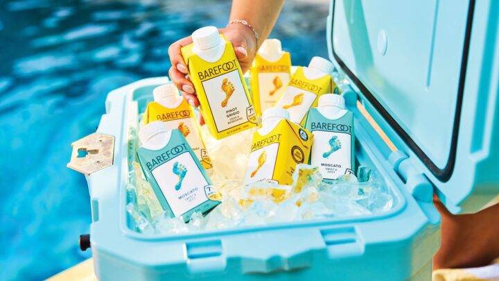 Gallo added 200-ml. Tetra Paks (pictured) for some of its Barefoot wines last year, and response has been encouraging. The company now offers a full Gallo Wine Mini Portfolio.