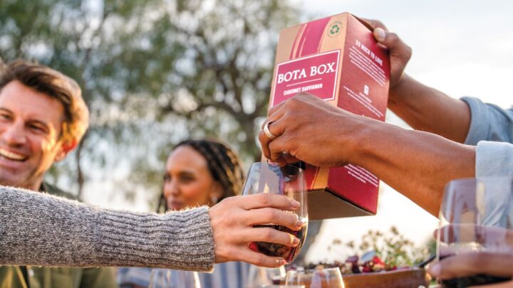 Bota Box (above) is among the top-sellers in the boxed wine segment. The brand, which had 10.6 million case depletions last year, sees high interest in its 500-ml. box format but has also introduced a smaller mini format, which saw growth last year.