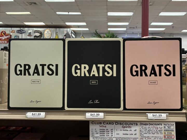 Sales of Gratsi 3-liter wines are trending strong at Bay Ridge Wine & Spirits in Annapolis, Maryland (pictured) because they're popular with the boating community. The wines are also gaining attention because they're keto-friendly with zero added sugar and very low carbs.