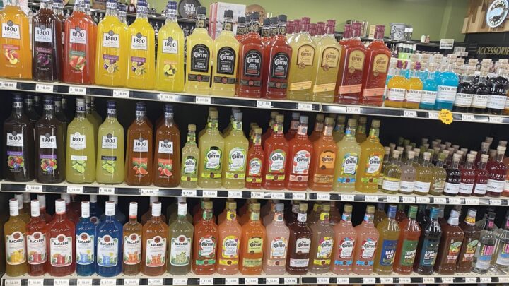 At Indiana’s Belmont Beverage and Chalet Party Shoppe stores, the ready-to-serve category (Belmont Beverage shelves pictures) saw 60% growth in 2025, even as individual brand performance was mixed.