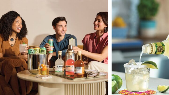 While single-serve RTDs are the industry’s new stars, many RTS brands have long been available. On The Rocks (top left), which uses Suntory Global Spirits bases, launched in 2015, while Jose Cuervo Authentic Margarita (above right) have been around since the 1990s.