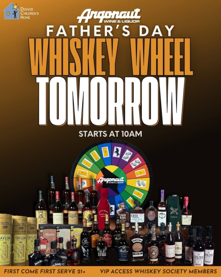 In Denver, Colorado, Argonaut Wine & Liquor hosts a rare whiskey event twice a year, where money is raised for a charity in coordination with a whiskey drop. 