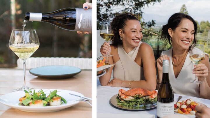 White wines are trending across the country. Foley Family Wines & Spirits chief sales officer B.J. Vorderer notes that his company’s wine depletions are up this year (Chalk Hill Estate Winery Chardonnay pictured above left and right).