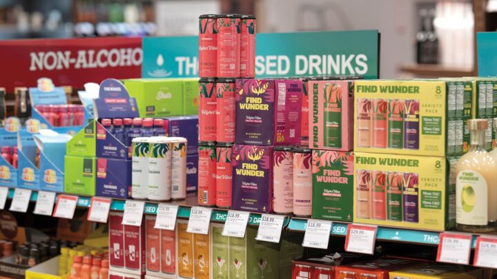 THC drinks are caught in a legislative limbo as the government decides on the future of the 2018 Farm Bill and the hemp-derived THC loophole it created. Retailers like Florida's ABC Fine Wine & Spirits (pictured) say the products are well-received in stores.