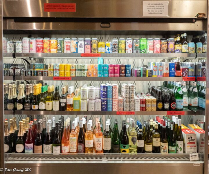 The Ferry Plaza Wine Merchant in San Francisco, California added a grab-and-go cooler case at the front of the store this year, which is helping drive sales of single-serve wines and canned cocktails.
