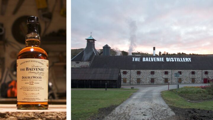 consumSpecial- edition cask finishes offer Scotch lovers a unique drinking experience. No. 4 single malt brand The Balvenie (DoubleWood expression above left; distillery above right) offers a variety of different cask finishes as “an approachable point of discovery for consumers.”