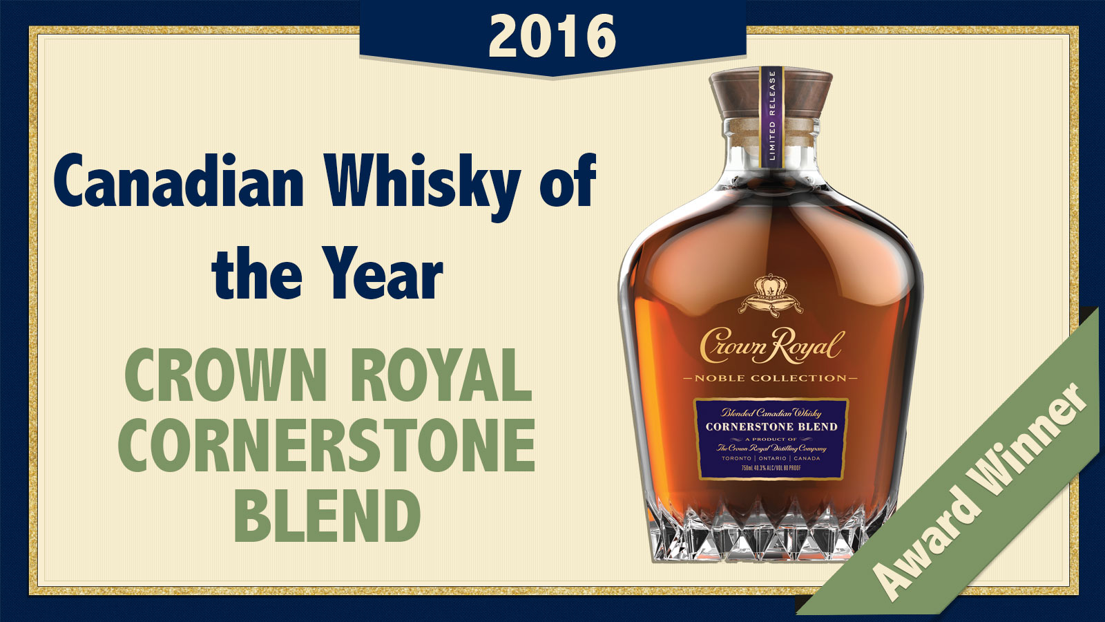 Crown Royal Cornerstone Blend, Noble Whisky