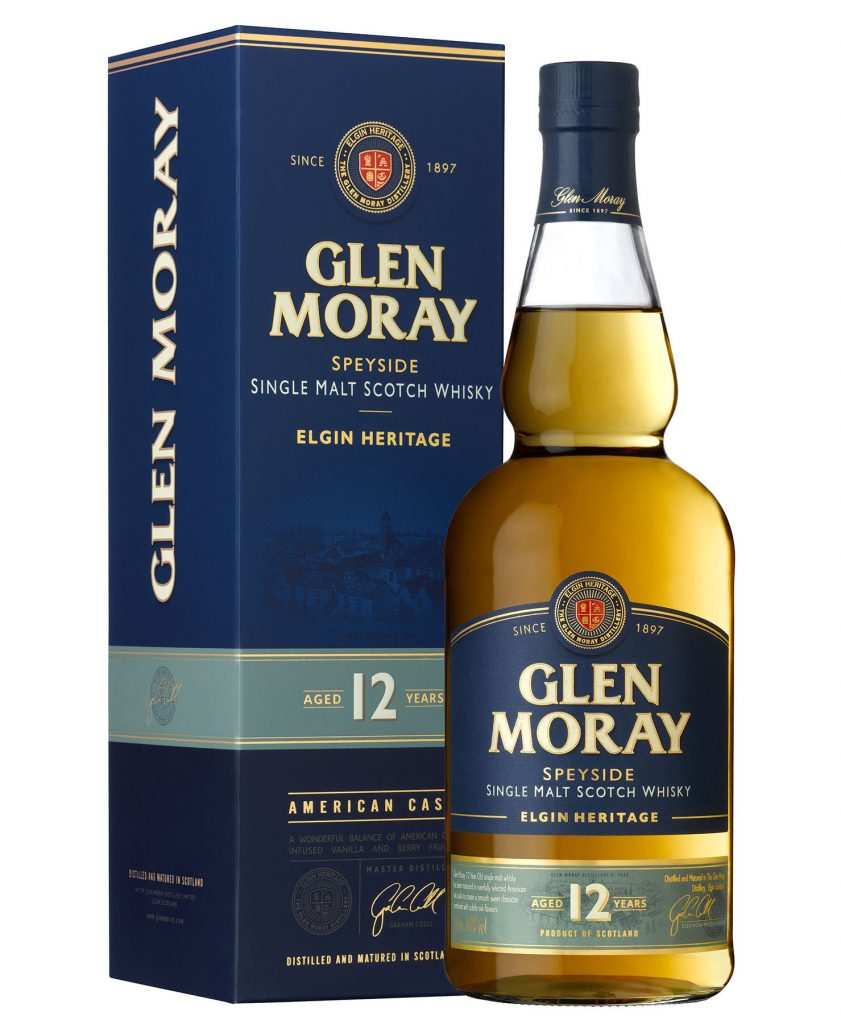 Glen Moray 12 year old, 15 year old, and 18 year old single malts