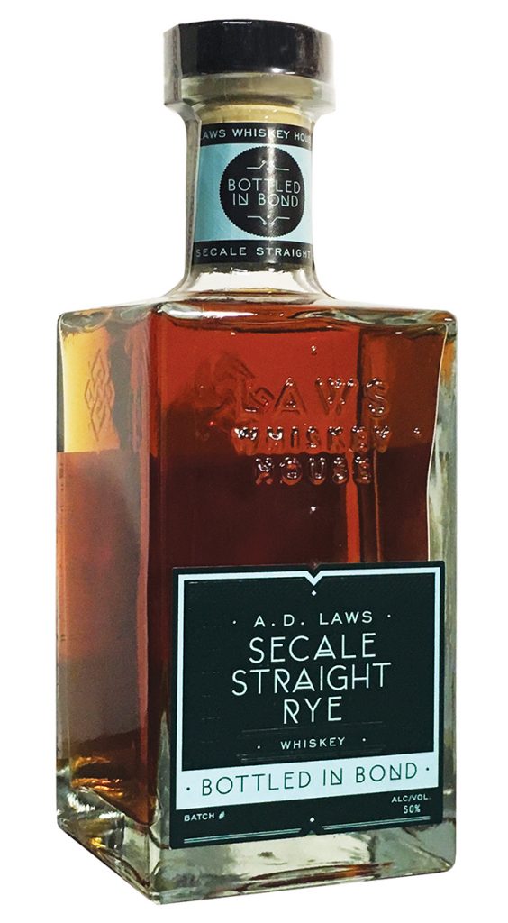 A.D. Laws Bottled in Bond Secale Straight Rye Whiskey Batch B17
