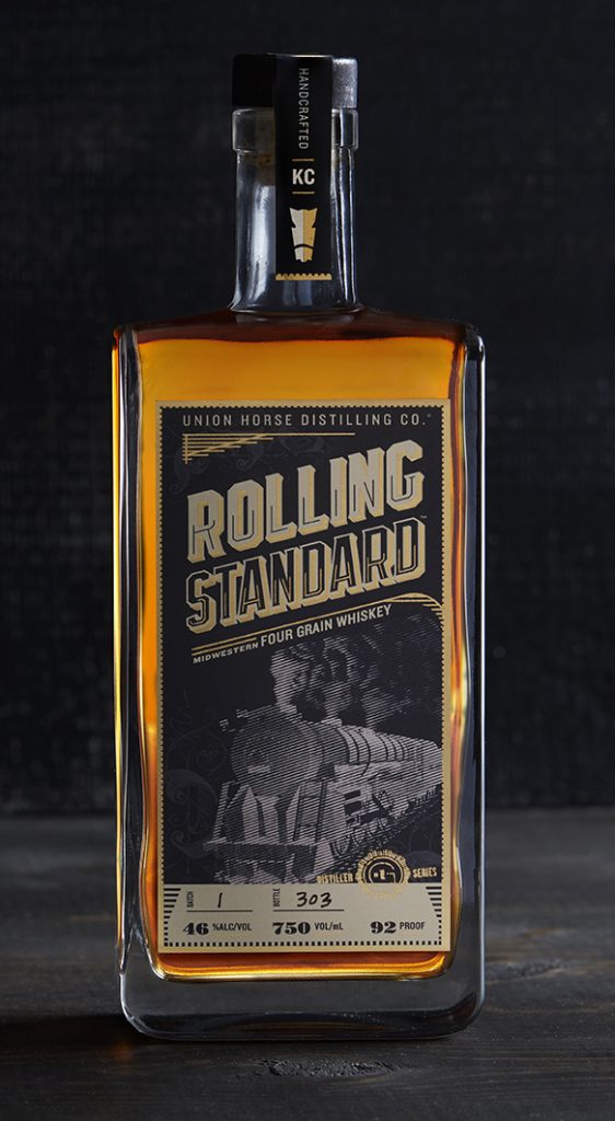 Union Horse Rolling Standard Midwestern Four Grain Whiskey