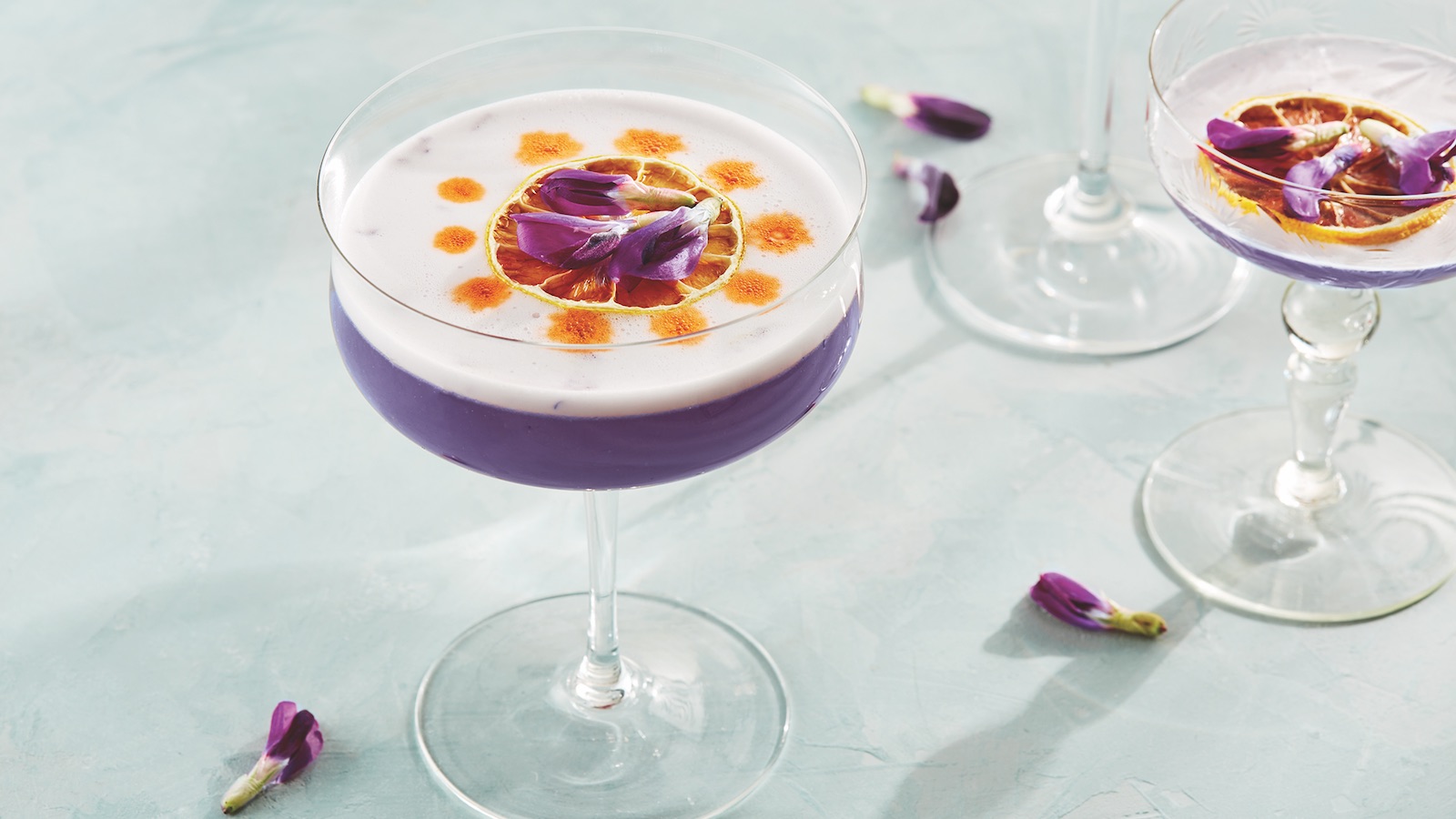 Butterfly Pea Whiskey Sour [Cocktail Recipe]