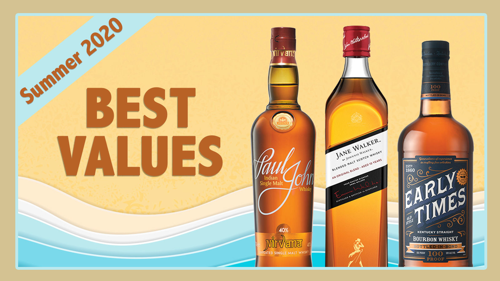 Summer 2020 Best Values: Early Times, Paul John, Jane Walker
