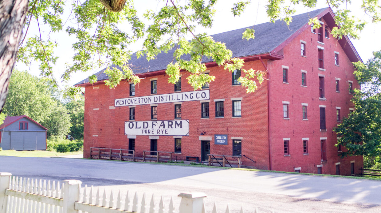 historic West Overton Distilling Co. brick building in Pennsylvania